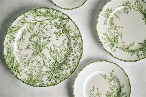 dior lily of the valley plates